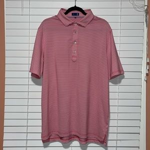 Stitch Golf Men’s Pink Stripes Collar Casual Shirt